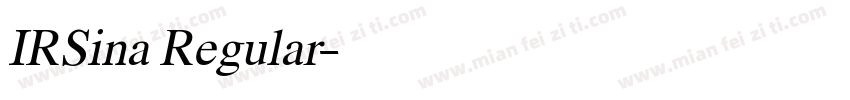 IRSina Regular字体转换